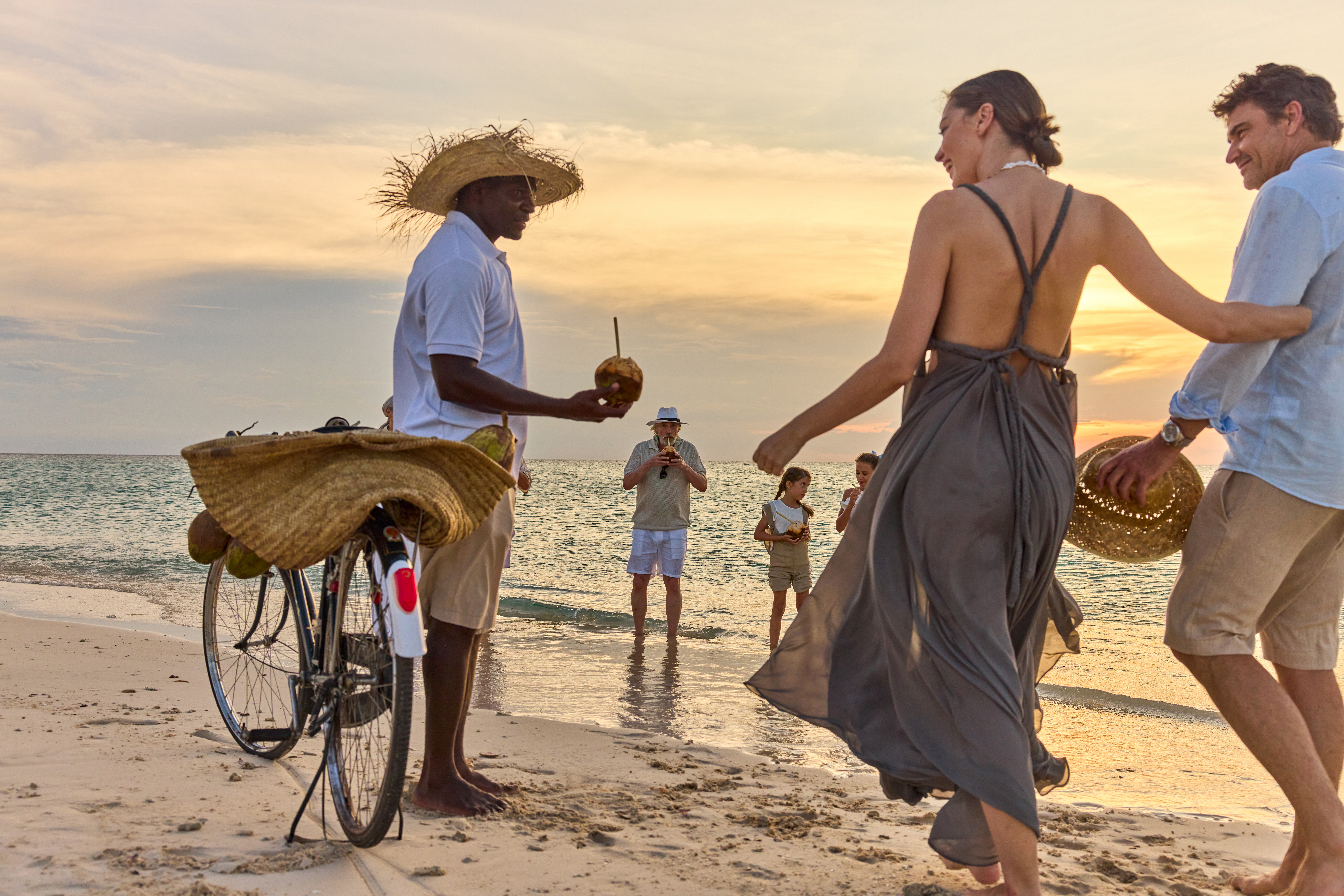 Beach picnic on Thanda Island, Tanzania